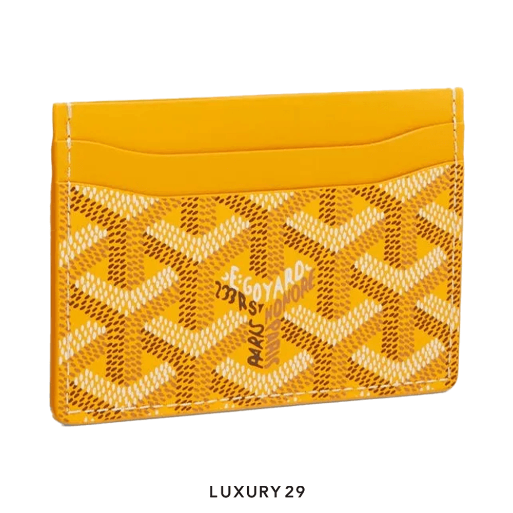 Goyard Saint-Sulpice Card Wallet Yellow(Small, Yellow)