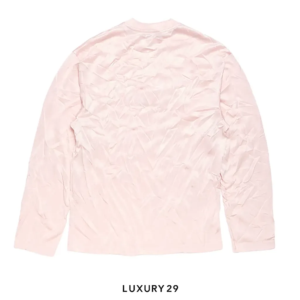 Acne Studios Crinkled graphic t-shirt Powder Pink(M/S, Pink)