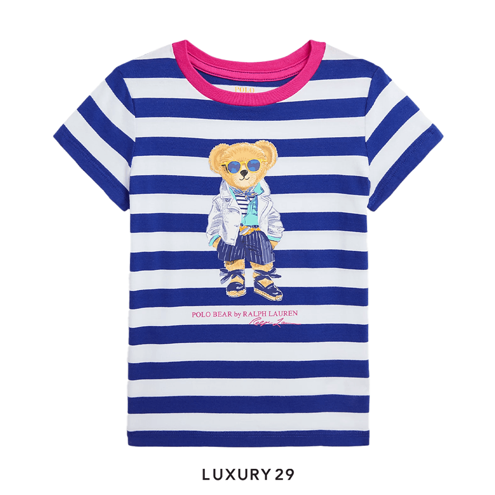 Kid Ralph Lauren T-shirt - White/Blue(6A, Blue)