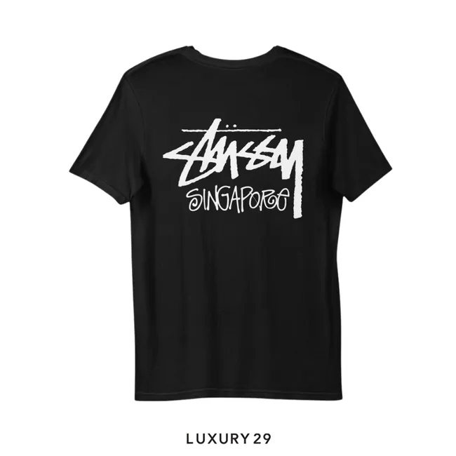Stussy Exclusive Singapore tee Black