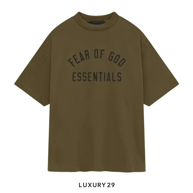 Fear of God Essentials Jersey Crewneck Tee Olive