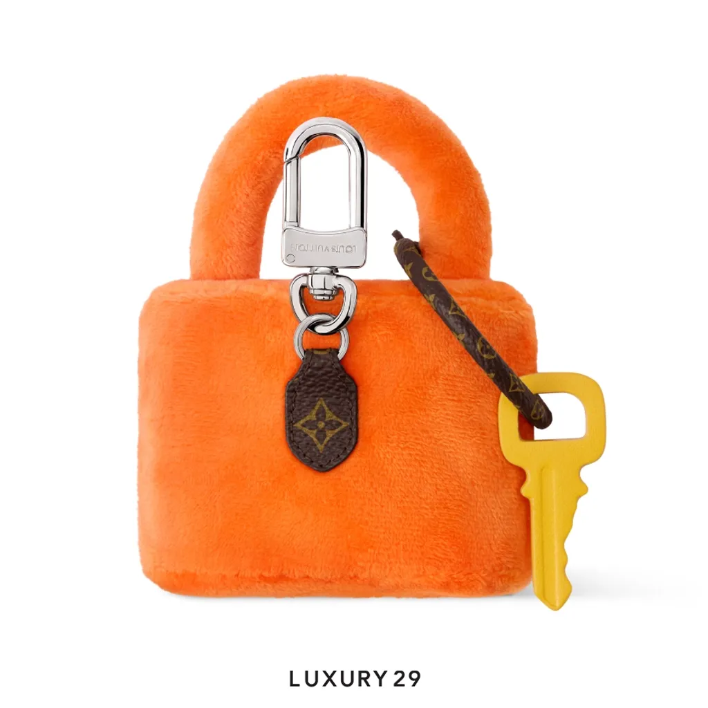 Louis Vuitton LV Lucky Lock Bag Charm Orange(Small, Orange)