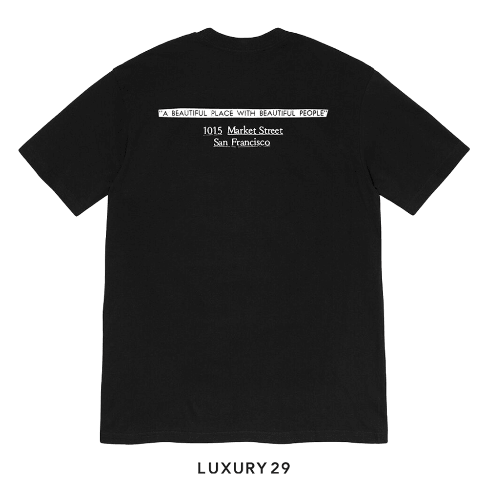 Supreme San Francisco Box Logo Tee Black(M, Black)