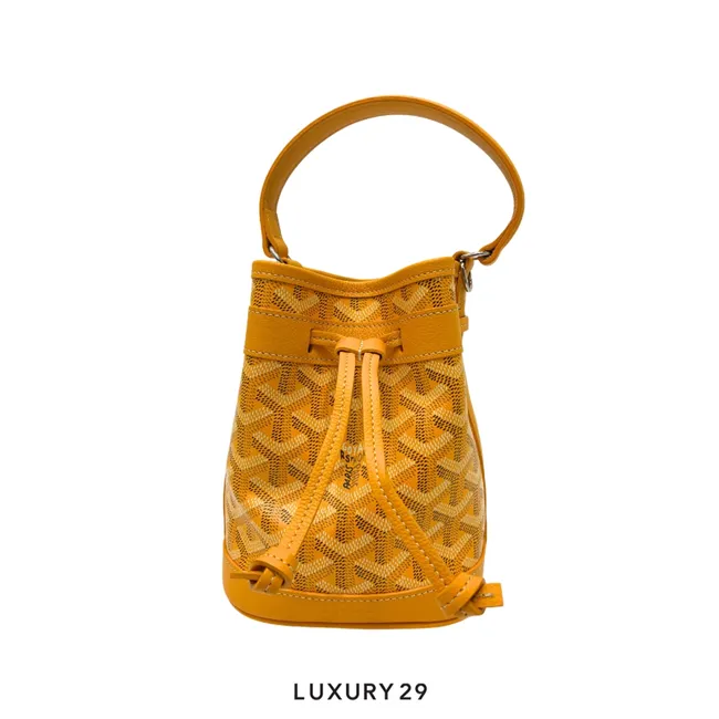 Goyard Petit Flot Mini bucket Bag Yellow