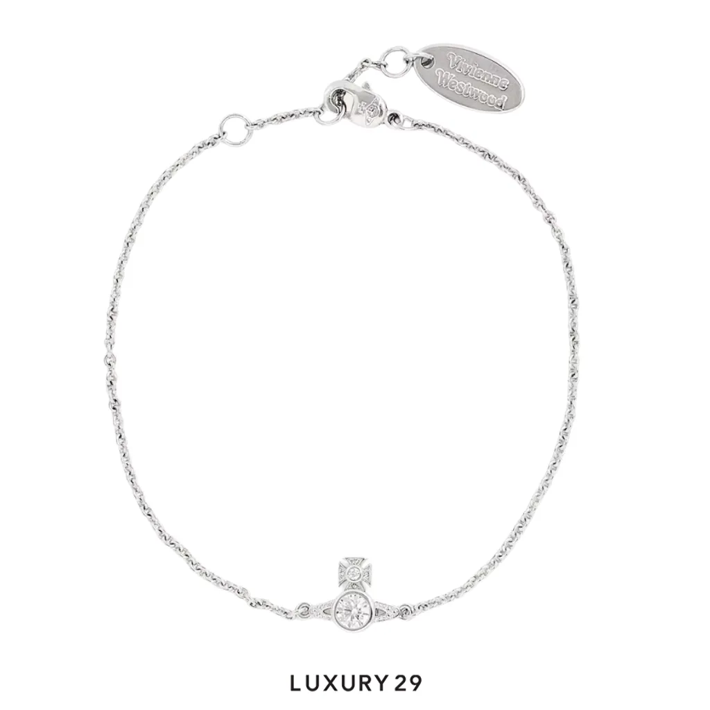 Vivienne westwood London Orb Bracelet SS25 SI U (SET11)(Free Size, Silver)