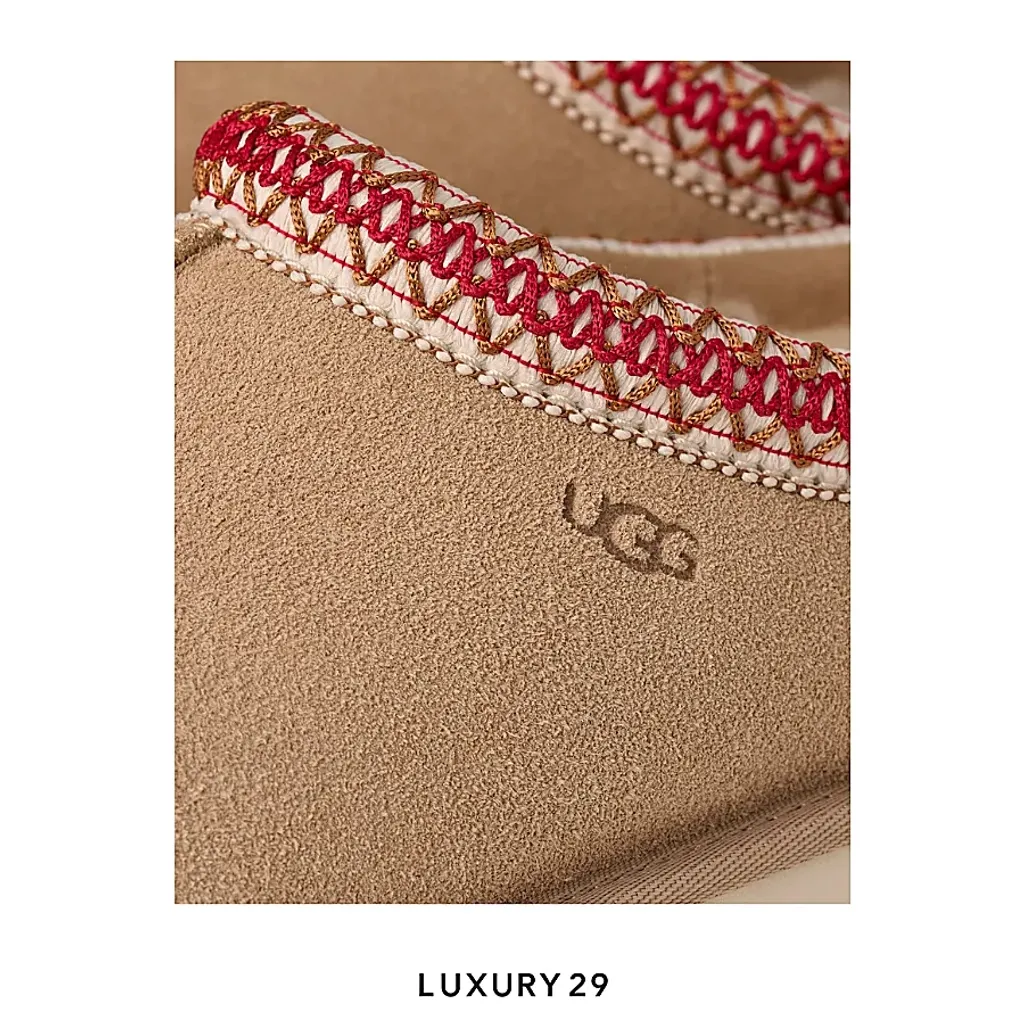 UGG Tasman II Sand / Dark Cherry(38, Brown)