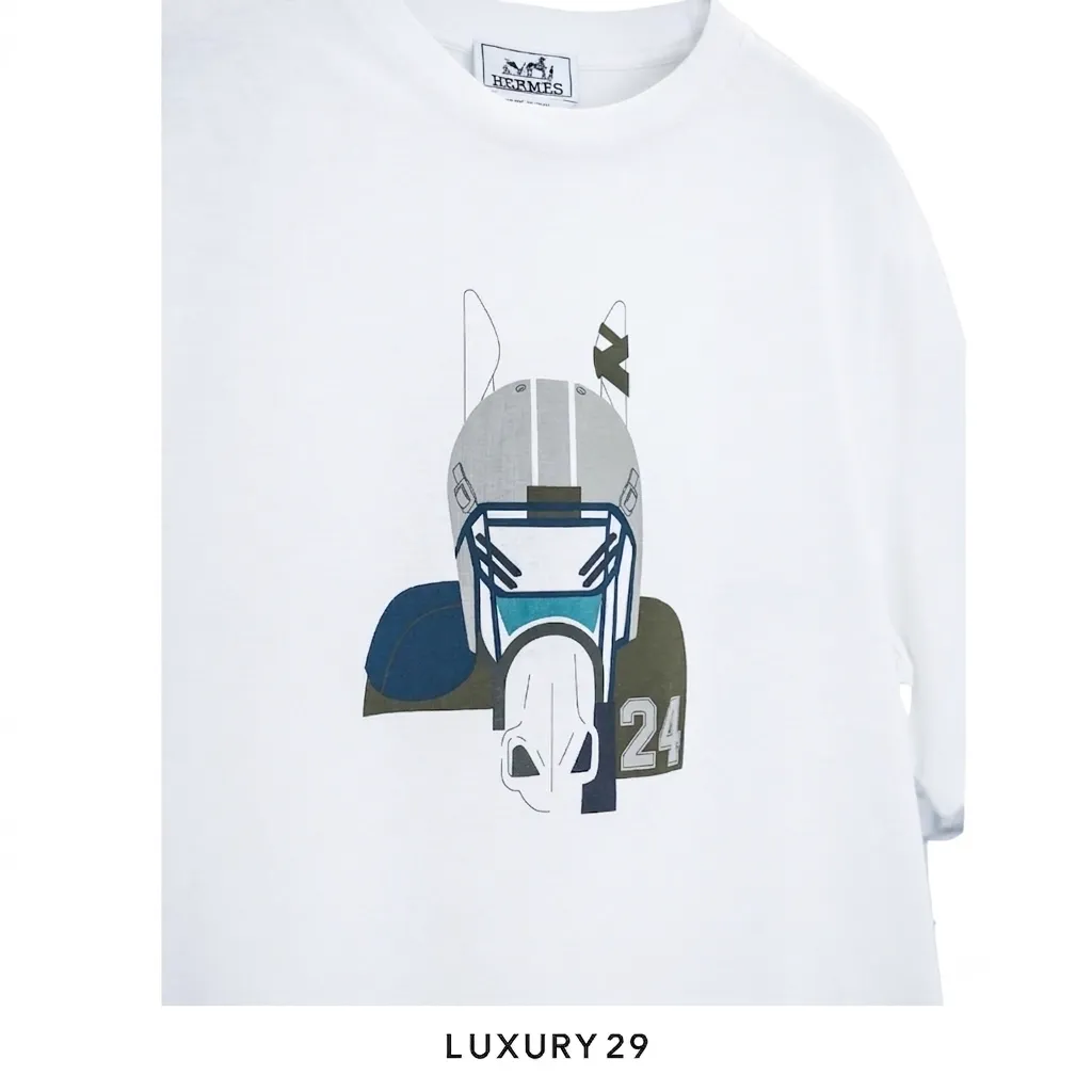 Hermes "Quarterb'H" t-shirt Blanc(XL, White)