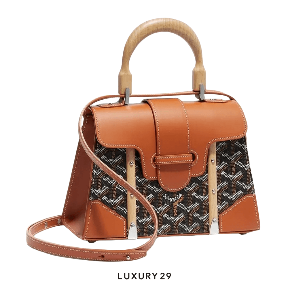 Goyard Saigon Structure Mini Bag Black & Tan(Mini, Brown)