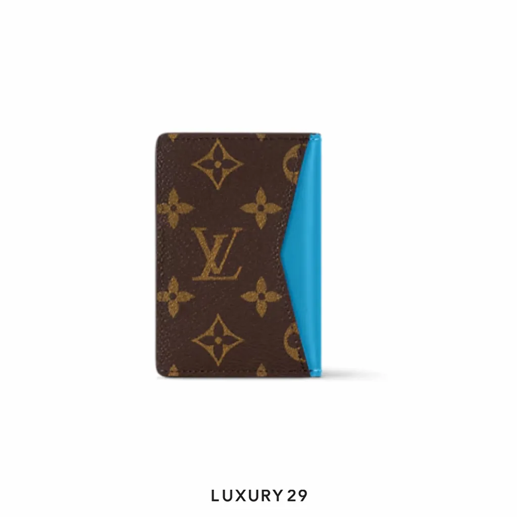 Louis Vuitton LV Pocket Organizer Gaston Blue(Small, Blue)