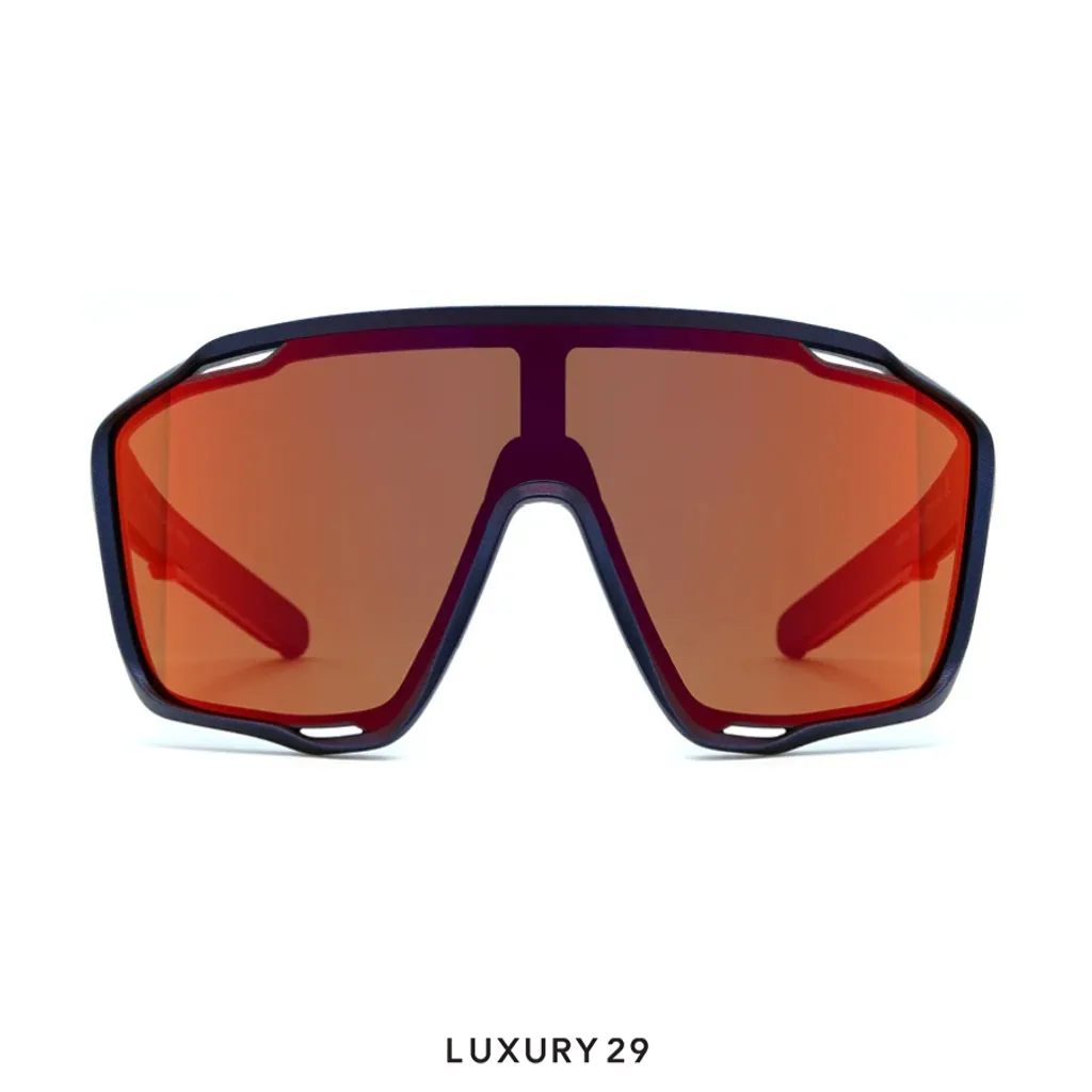Red Bull Spect Sunglasses Kraft-02 Blue Gold(Free Size, Orange)
