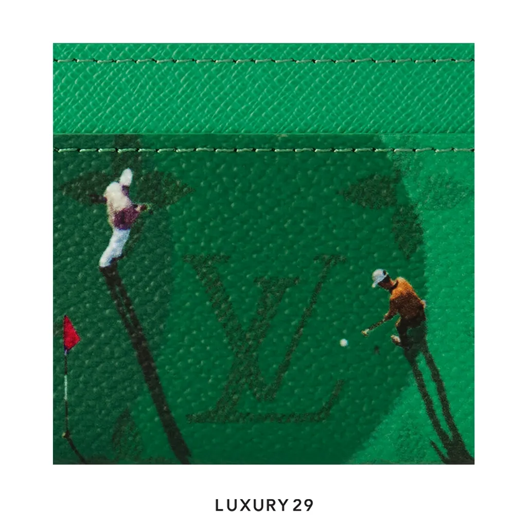 Louis Vuitton LV Double Card Holder Exclusive Online Pre-launch Golf Green(Small, Green)