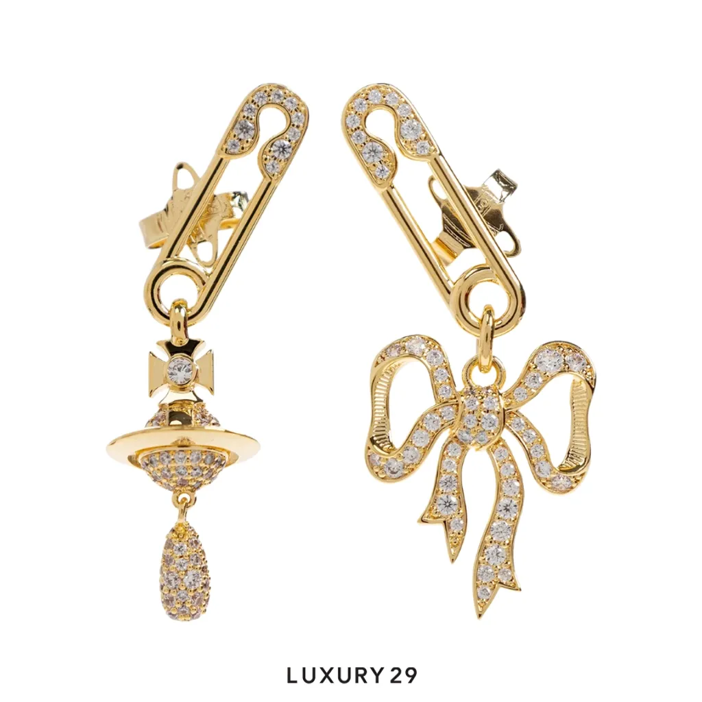 Vivienne Westwood Lilith earrings AW25 GO U GOLD(Free Size, Gold)