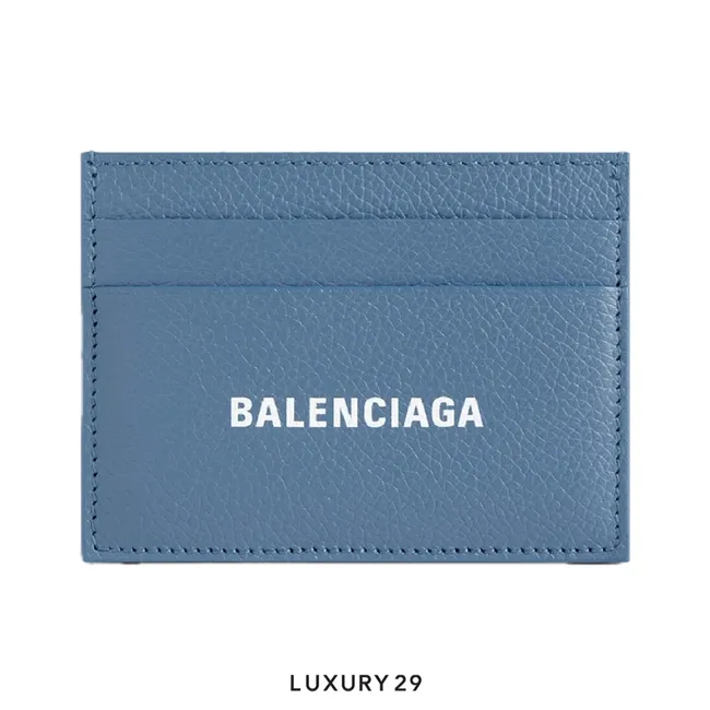 Balenciaga Cash Card Holder Wallet Blue