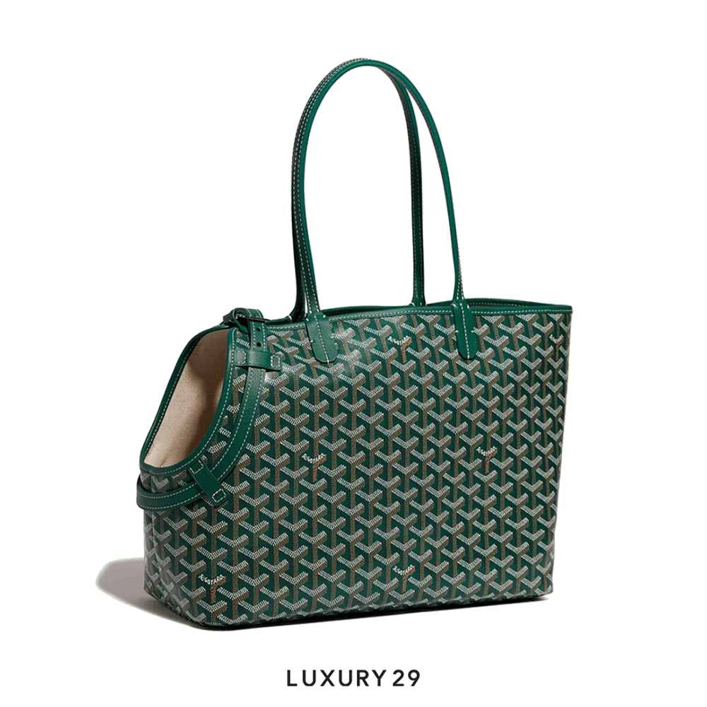 希少品◆入手困難♪【GOYARD】ポシェット Os Chien Gris green Goyard Chien Gris bag Green