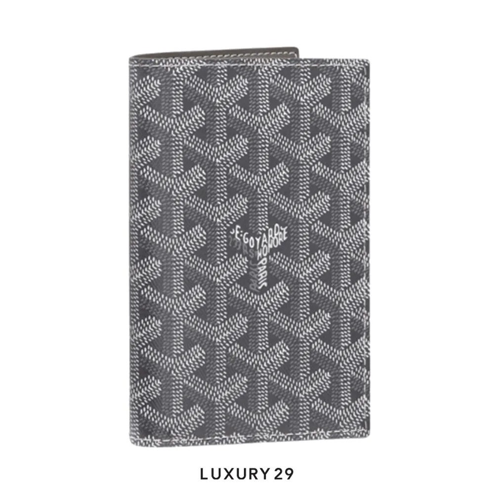 Goyard Grenelle Passport Cover Grey(Small, Grey)