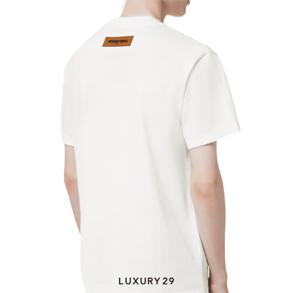 Louis Vuitton LV Short-Sleeved Cotton T-Shirt(L, White)