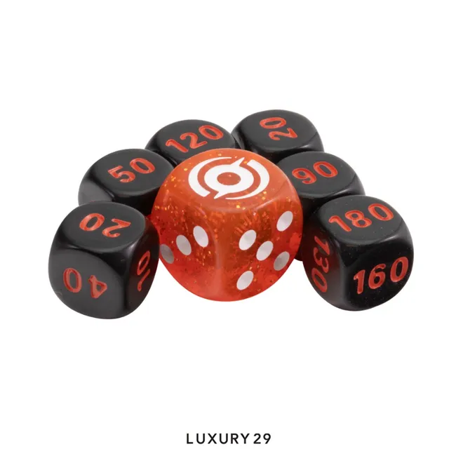 Pokemon TCG Official Dice Champion path Black/Red