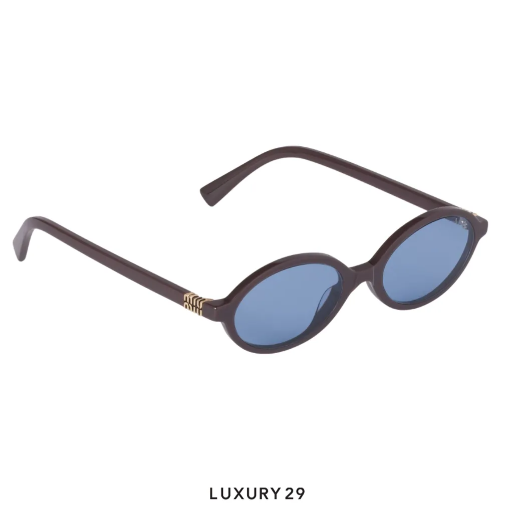 Miu Miu Regard sunglasses Indigo lenses(Free Size, Brown)