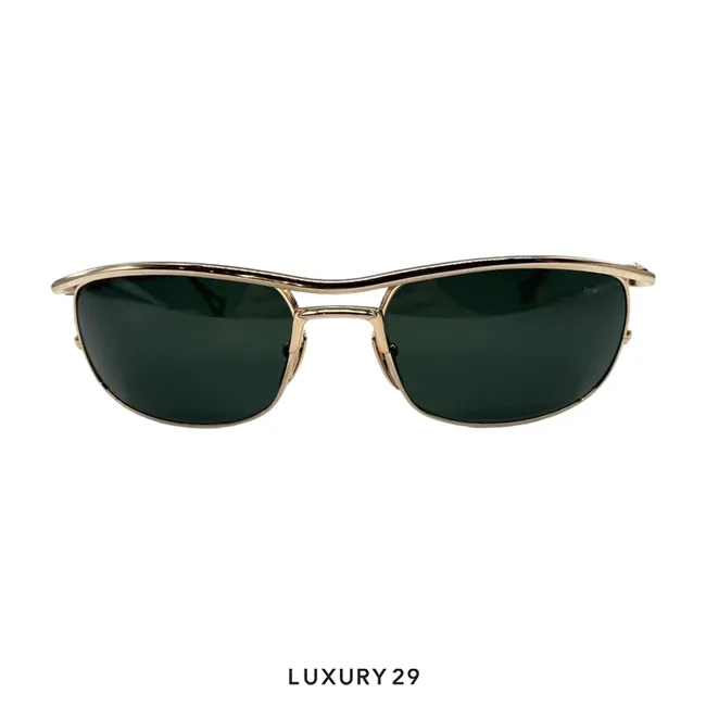 Chrome Hearts Sunglasses Black lenses Big cross Gold