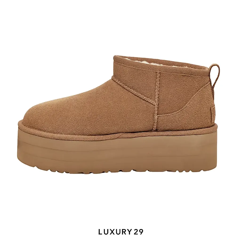 UGG Classic Ultra Mini Platform Chestnut(39, Brown)