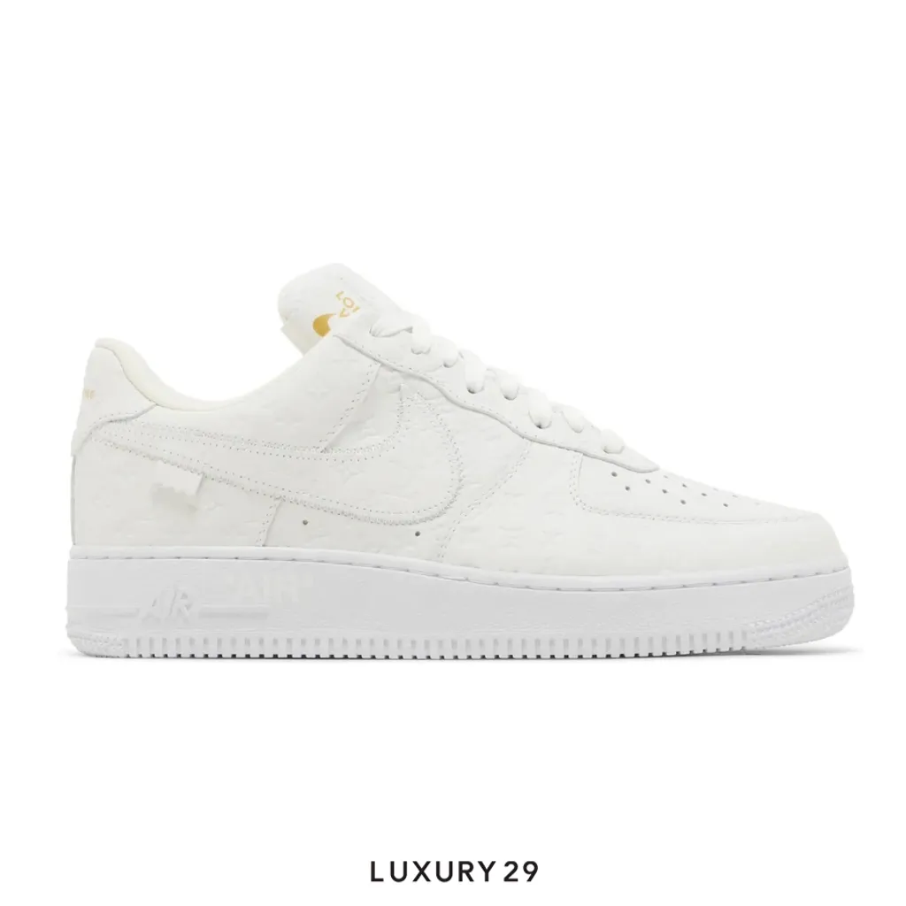 Louis Vuitton LV Nike Air Force 1 Low By Virgil Abloh White(M)(41.5, White)
