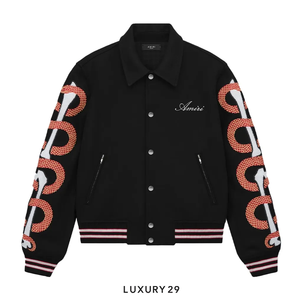 Amiri Snake Bones Jacket Black(M, Black)