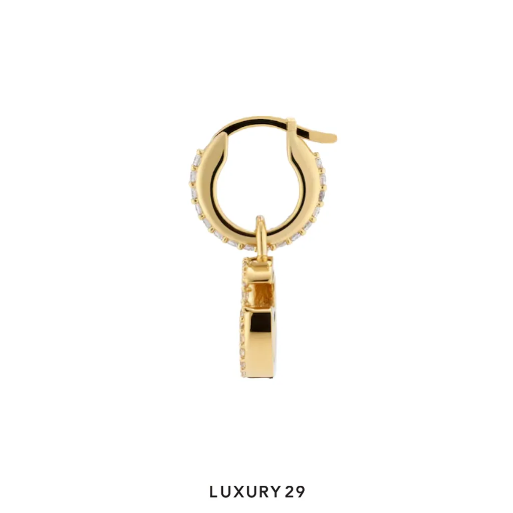 Gucci GG Marmont crystal earrings Gold(Free Size, Gold)