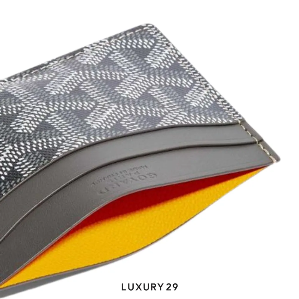 Goyard Saint-Sulpice Card Wallet Grey(Small, Grey)