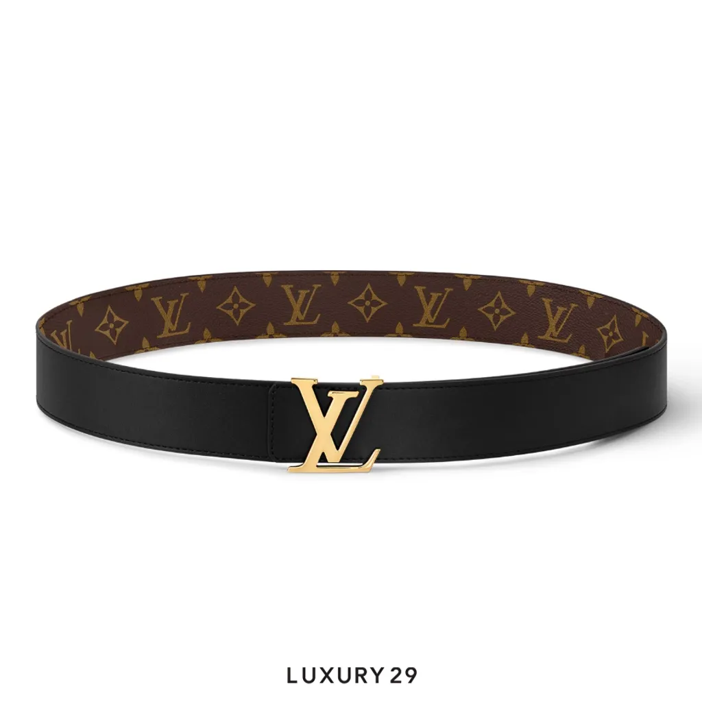 Louis Vuitton LV Initiales 40mm Reversible Belt Black(40, Black)