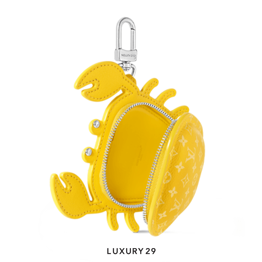 Louis Vuitton LV Crab Bag Charm Jaune(Small, Yellow)