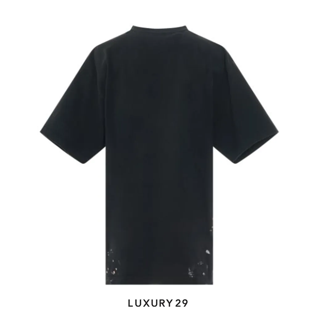 Balenciaga Large Fit T-Shirt 'Washed Black'(XS, Black)