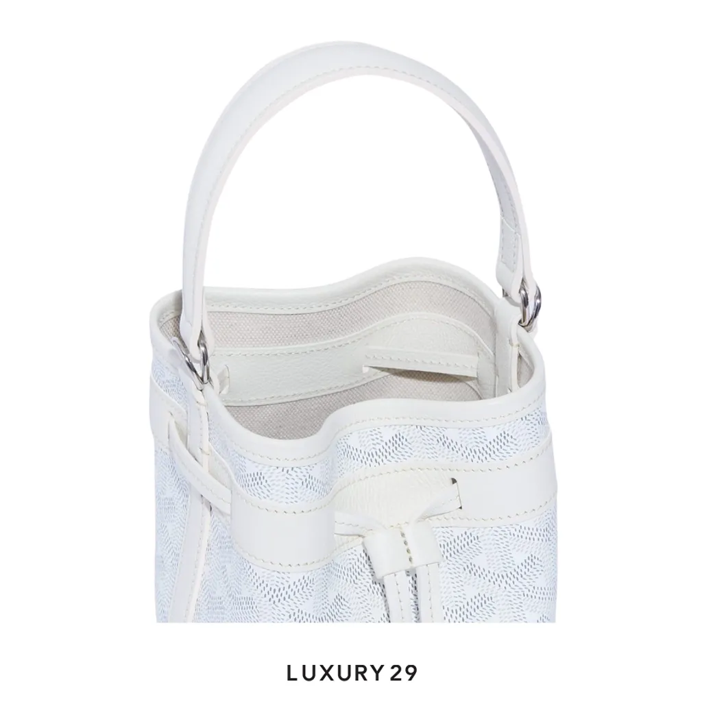 Goyard Petit Flot Mini bucket Bag White(Mini, White)