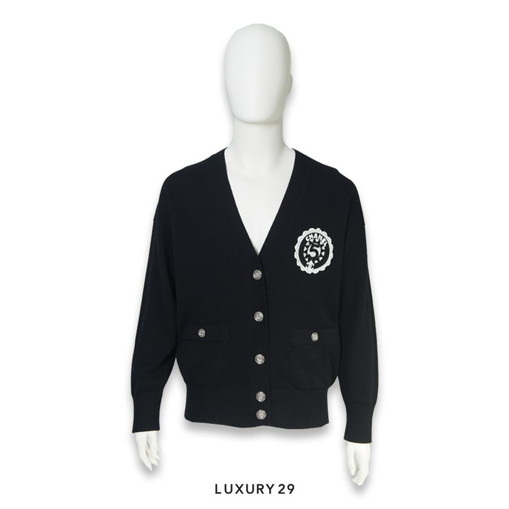 Chanel Cruise cardigan Cashmere Black(M, Black)
