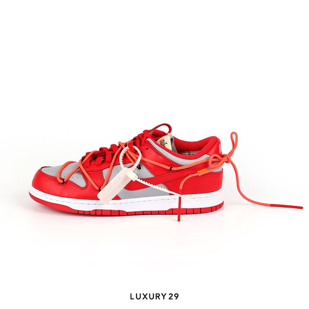 Nike Dunk Low Off-White University Red(M)(42, Red)