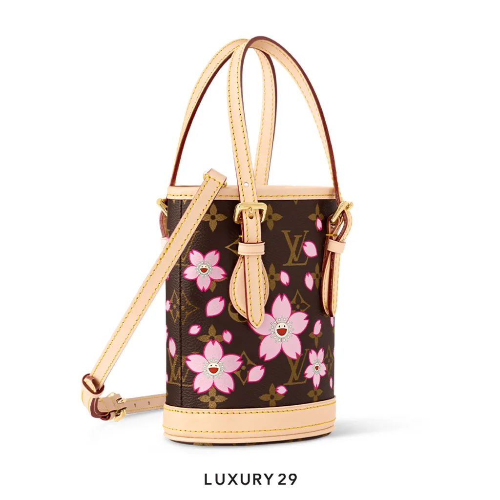 LOUIS VUITTON LV x TM - Nano Bucket Bag Sakura Brown(Small, Brown)