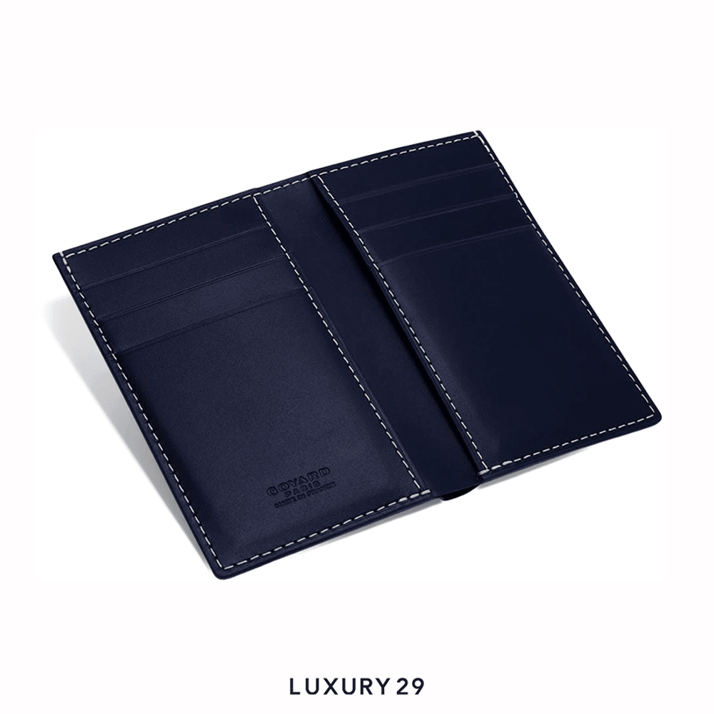 Goyard Saint-Pierre Card Wallet Navy Blue(Small, Blue)