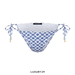 Dior Dioriviera Bikini Top White and Aquamarina Technical