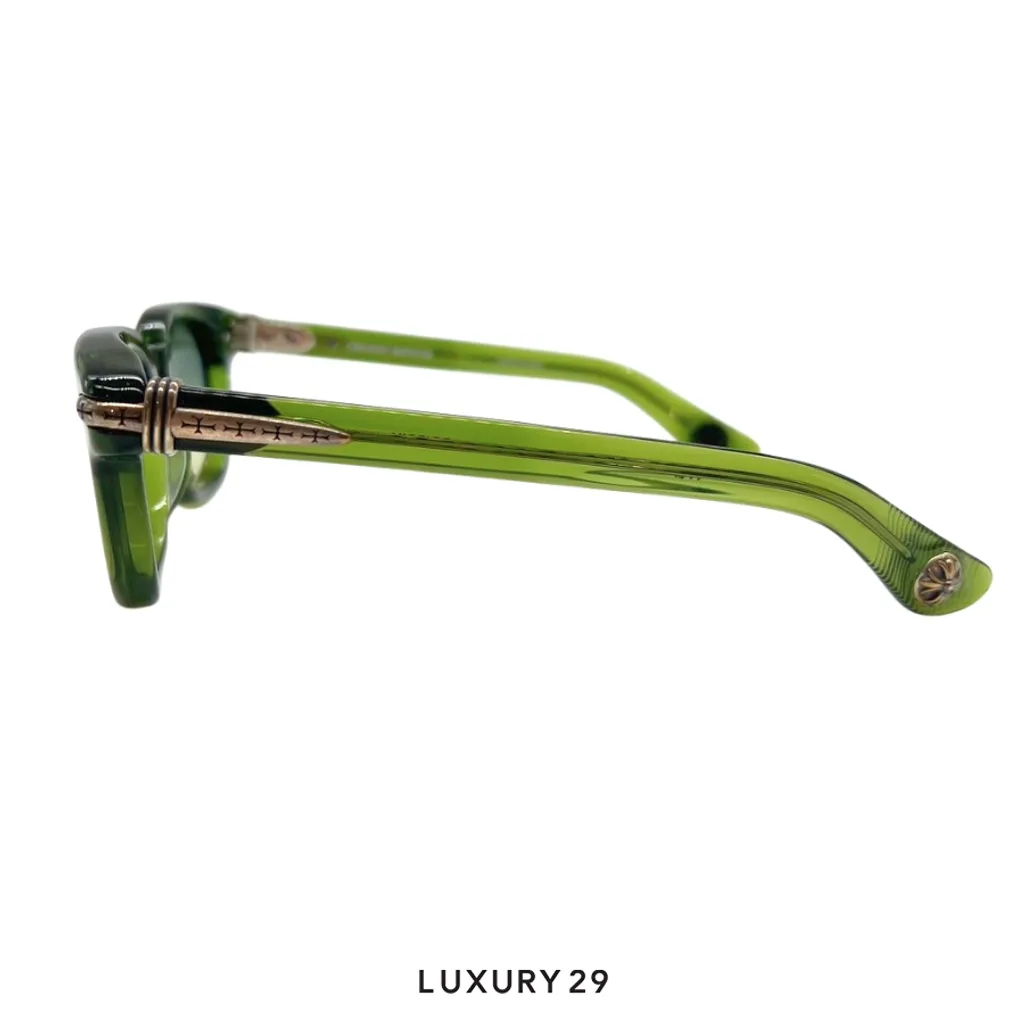Chrome Hearts 2024 Drippin Sunglasses Green(Free Size, Green)