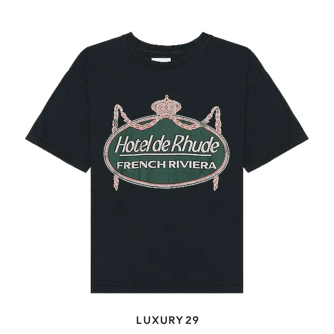 Rhude RHUDE RIVIERA TEE VTG BLACK