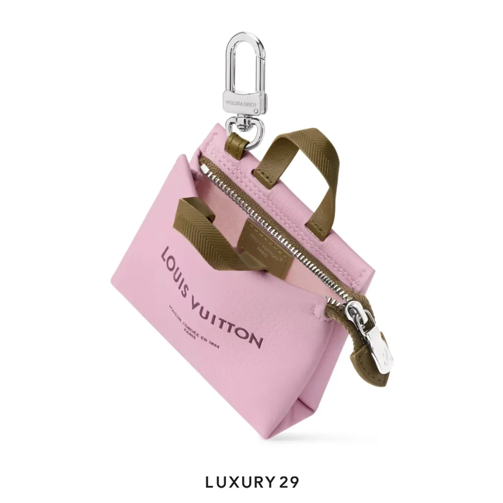LOUIS VUITTON LV Mini Shopper Bag Charm Pink(Mini, Pink)
