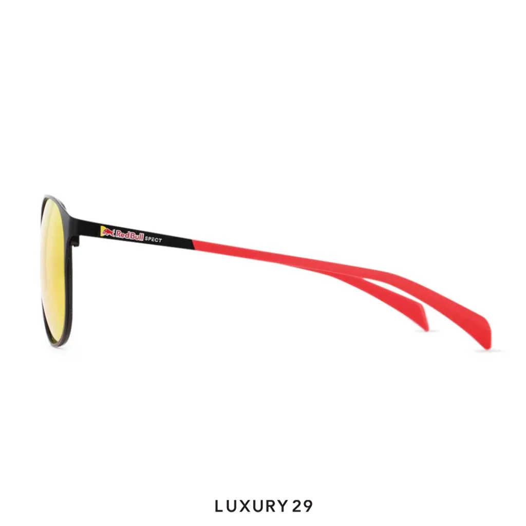 Red Bull Spect Sunglasses REDMS100-01P Flat Concept brown with red mirror(Free Size, Yellow)