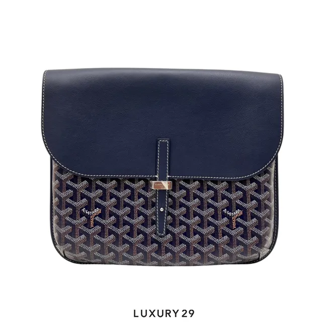 Goyard Coursier Messenger Bag Navy Blue