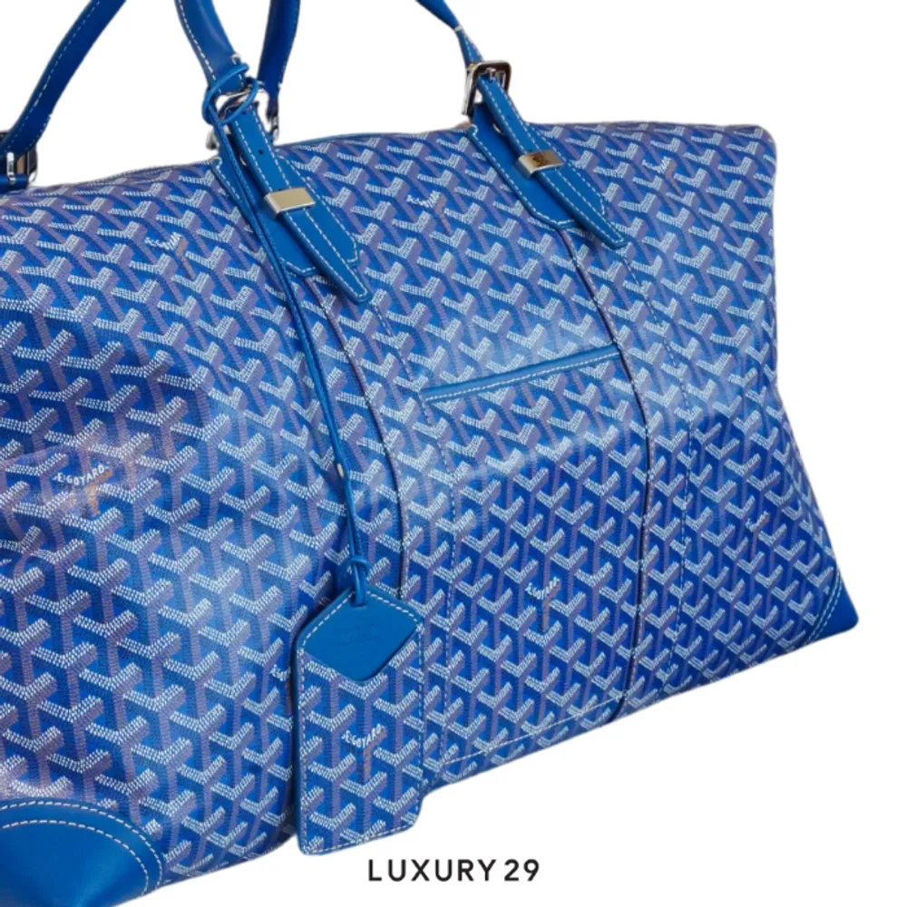 Goyard Bowling 55 bag Sky Blue(Large, Blue)