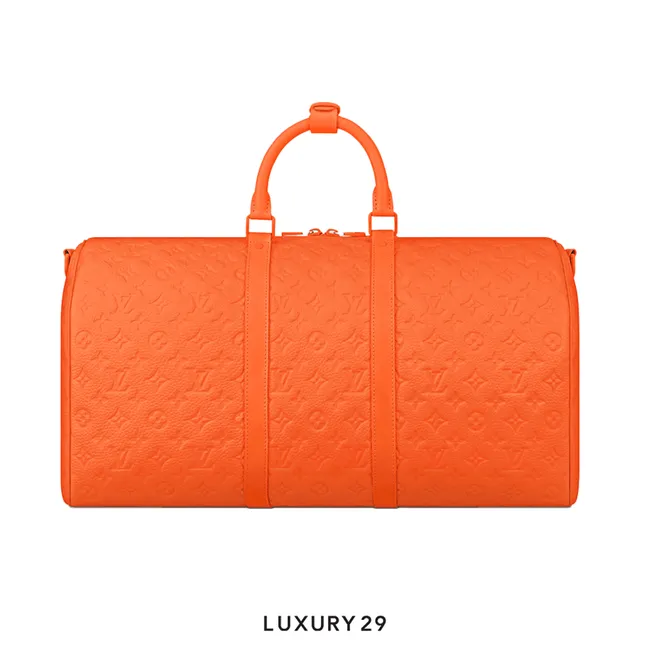 Louis Vuitton LV Keepall Bandouliere 50 Bag Orange