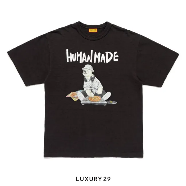 Human Made Polar Bear Graphic Tee Black