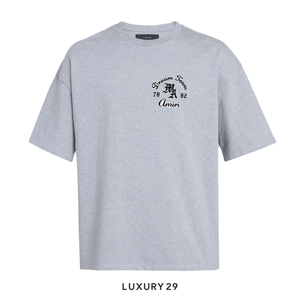 Amiri Dream Team Oversized Tee(S, Grey)