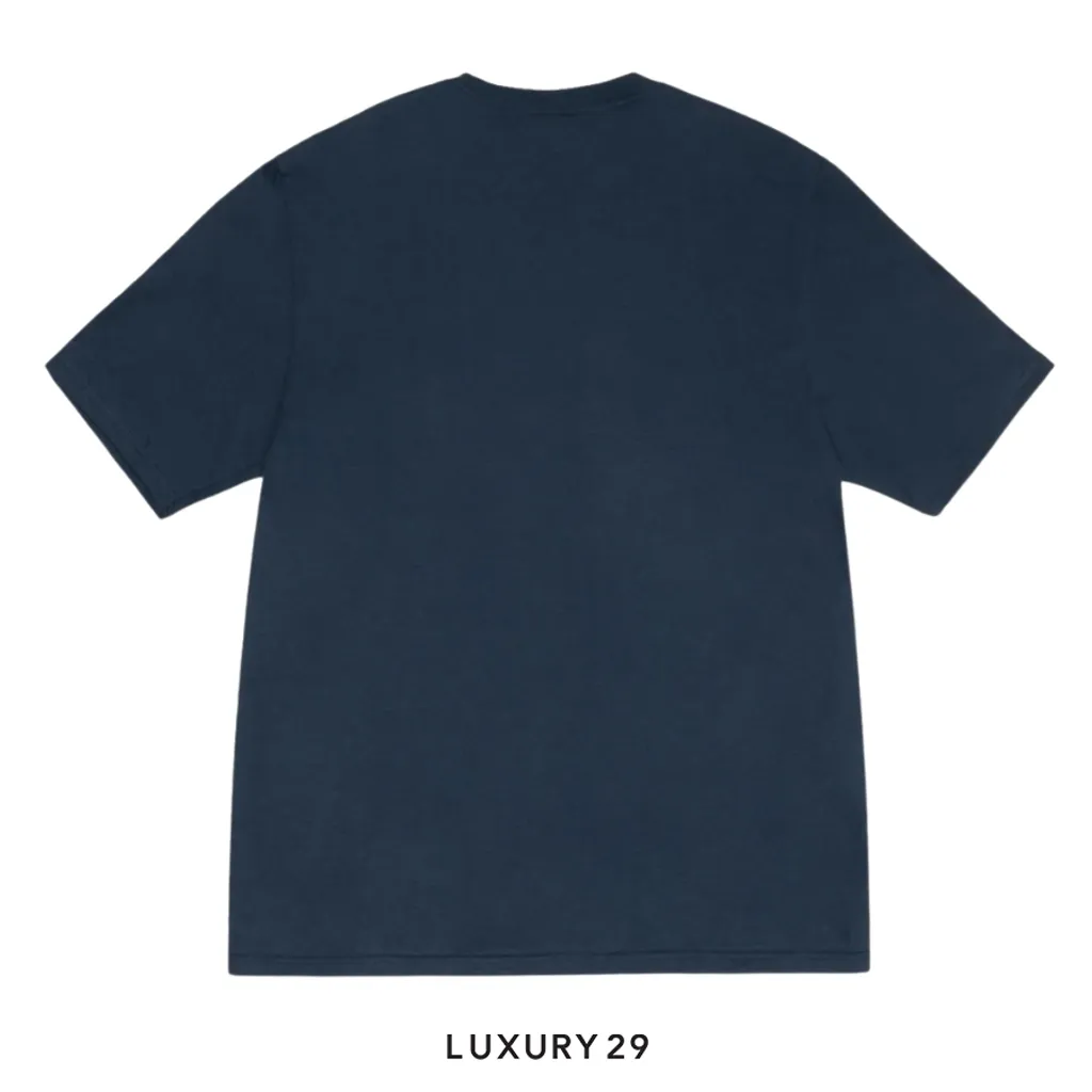 STUSSY BULLDOG TEE NAVY(S, Blue)