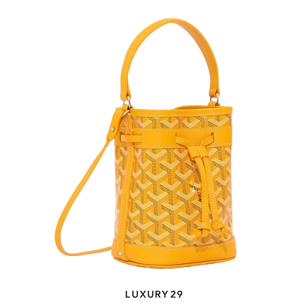 Goyard Petit Flot Mini bucket Bag Yellow(Mini, Yellow)
