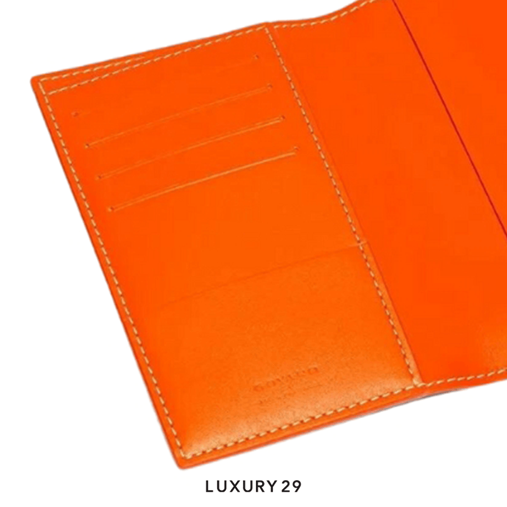 Goyard Grenelle Passport Cover Orange(Small, Orange)