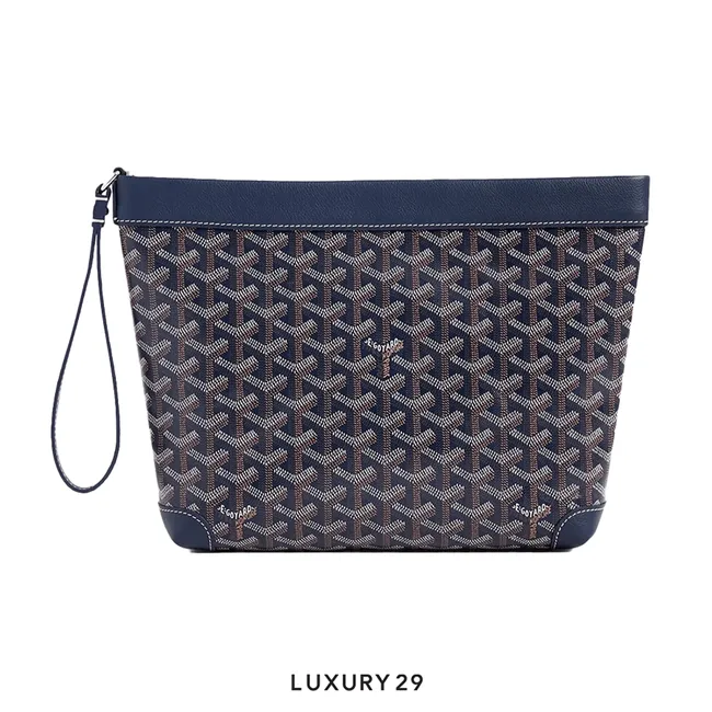 Goyard Conti pouch Navy Blue